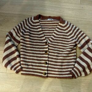 Stripe cardigan size small